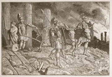 The Plough Driven over the Site of Carthage