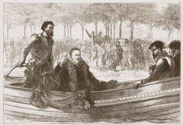 The Prince of Orange in his Barge on his Way to Brussels