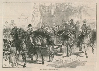 The Queen Leaving St Paul
