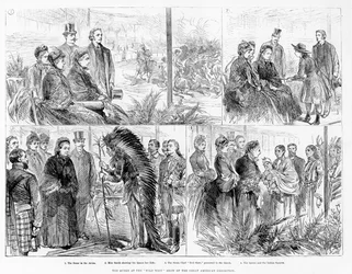 The Queen at the Wild West Show of the Great American Exhibition, 1887