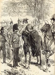 The Queen distributing Victoria Crosses in Hyde Park