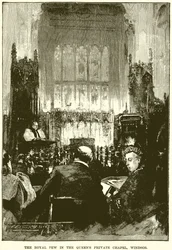 The Royal Pew in the Queens Private Chapel, Windsor
