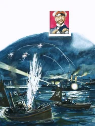 The Russian Forces Mistake a British Fishing Fleet for Invading Japanese Craft in 1904