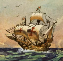 The Santa Maria which, in 1492, took Columbus to the New World