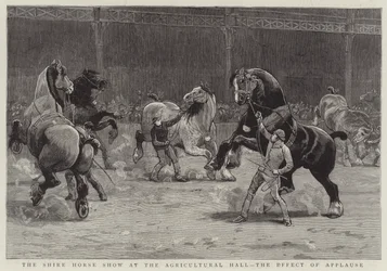 The Shire Horse Show at the Agricultural Hall, the Effect of Applause