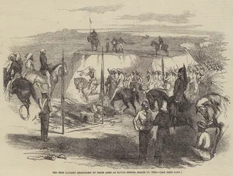 The Sikh Cavalry delivering up their Arms at Rawul Pindee