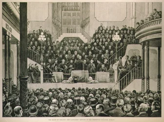 The State of Ireland: The Landlords Meeting at the Exhibition Building, Dublin