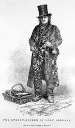 The Street Seller of Dogs Collars, c.1840