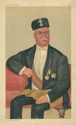 The Sultan of Johore, Johore, 17 October 1891, Vanity Fair Cartoon