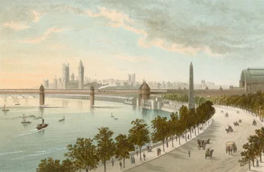 The Thames Embankment--looking West