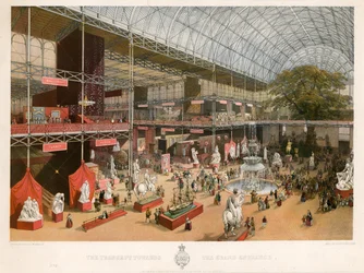 The Transept towards the Grand Entrance, Great Exhibition, 1851
