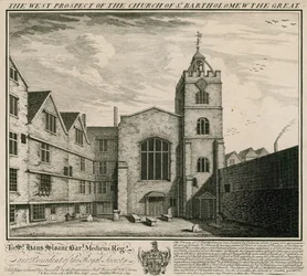 The West Prospect of the Church of St Bartholomew the Great