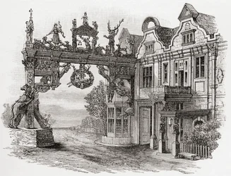 The White Hart Inn, Scole, Norfolk in the 17th century, from 