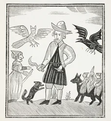 The Witch of the Woodlands, illustration from Chap-books of the Eighteenth Century by John Ashton, pub. 1882