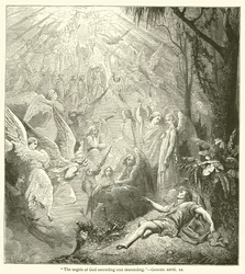 The angels of God ascending and descending, Genesis, xxviii
