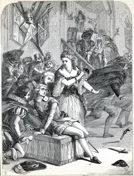 The Assassination of Gustavus III by Jackob Johan Anckarström at a Masked Ball, Stockholm, Sweden, 1792