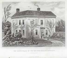 The birthplace of the Reverend John Wesley
