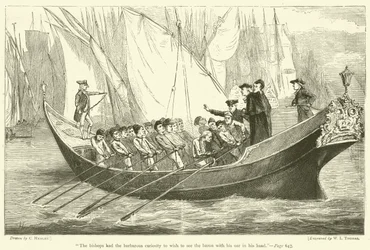 The bishops had the barbarous curiosity to wish to see the baron with his oar in his hand