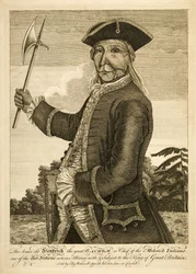 The Brave Old Hendrick the Great Sachem or Chief of the Mohawk Indians, pub. 1755