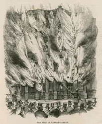 The fire in Oxford Street, London