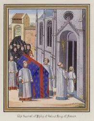 The funeral of Philip of Valois, King Of France