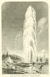 The Giantess Geyser of Yellowstone