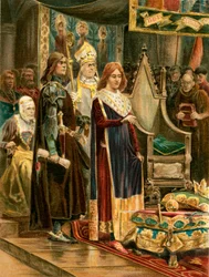 The investiture of Edward III with the Pallium