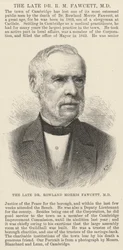 The late Dr Rowland Morris Fawcett, MD