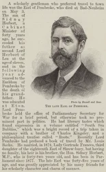 The late Earl of Pembroke