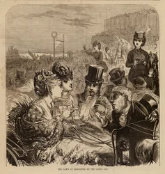 The lawn at Doncaster on the Leger Day
