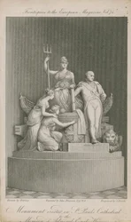 The monument erected in St Paul