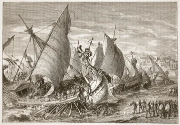 The Naval Battle in the Harbour of Syracuse