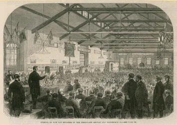 The opening of the new building of the Field Lane refuge and ragged school