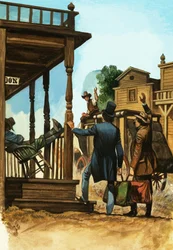 The Stagecoach Journey East Ends for Some Travellers at Carson City