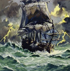 The stormy trip inspired Wagner