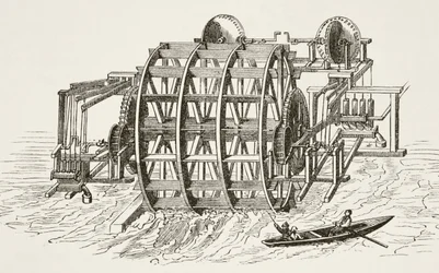 The water-works of London Bridge, first erected in 1582