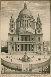 The west prospect of the Cathedral of St Paul