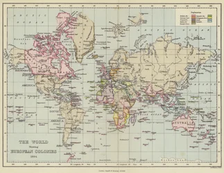 The World Showing European Colonies