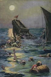 The Wreck of the White Ship Carrying the Only Son of King Henry I of England, off the Coast of Normandy