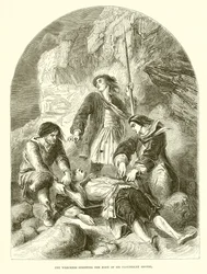 The wreckers stripping the body of Sir Cloudesley Shovell
