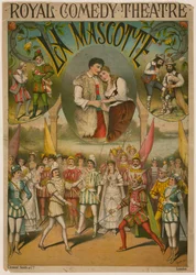 Theatre poster, La Mascotte at the Royal Comedy Theatre, London