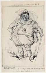 Theatrical Characters 1: Falstaff, c.1825