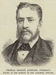 Thomas George Ashford, Fireman, killed at the Burning of the Alhambra Theatre