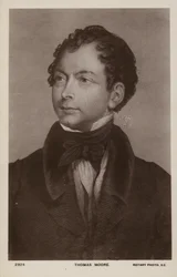 Thomas Moore (1779-1852), Irish Poet, Singer and Entertainer