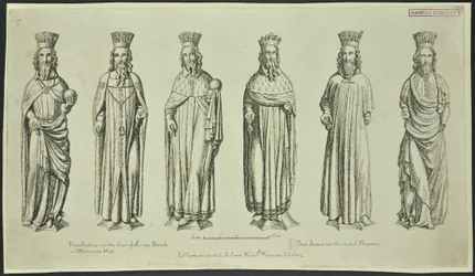 Three Statues over the Court of King