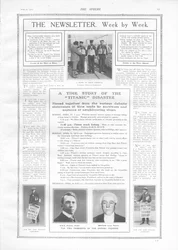 Timeline of events and articles about the sinking of the Titanic, from The Sphere, 27 April 1912