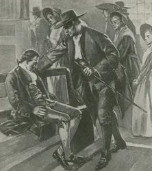 Tired and Hungry, Benjamin Franklin Falls Asleep in a Quaker Meeting House