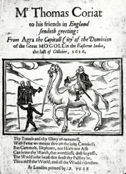 Title page of Thomas Coryat