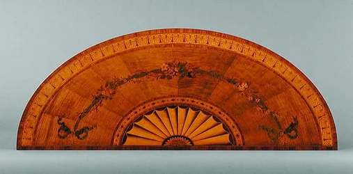 Top of a Demi-Lune table, c.1775