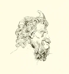 Union of a Human Face with that of a Goat, from the Villa Albani